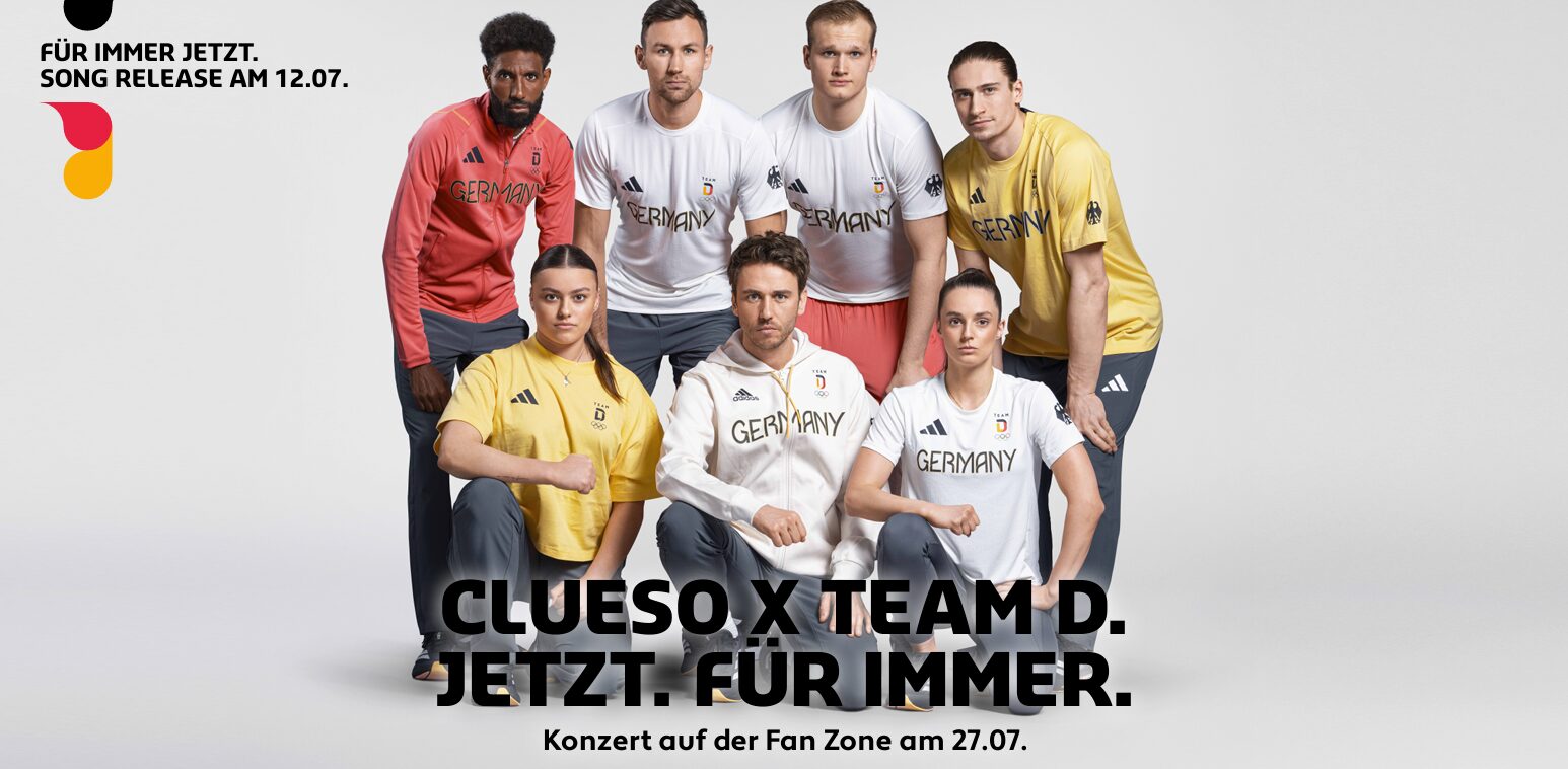 DSM (Deutsche Sport Marketing), with the mediation and consultation of WESOUND, has succeeded in bringing Clueso on board for a brand-artist partnership with Team Germany and Team Germany Paralympics!